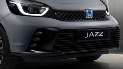 Close up of the front bumper of the Honda Jazz Advance Sport.